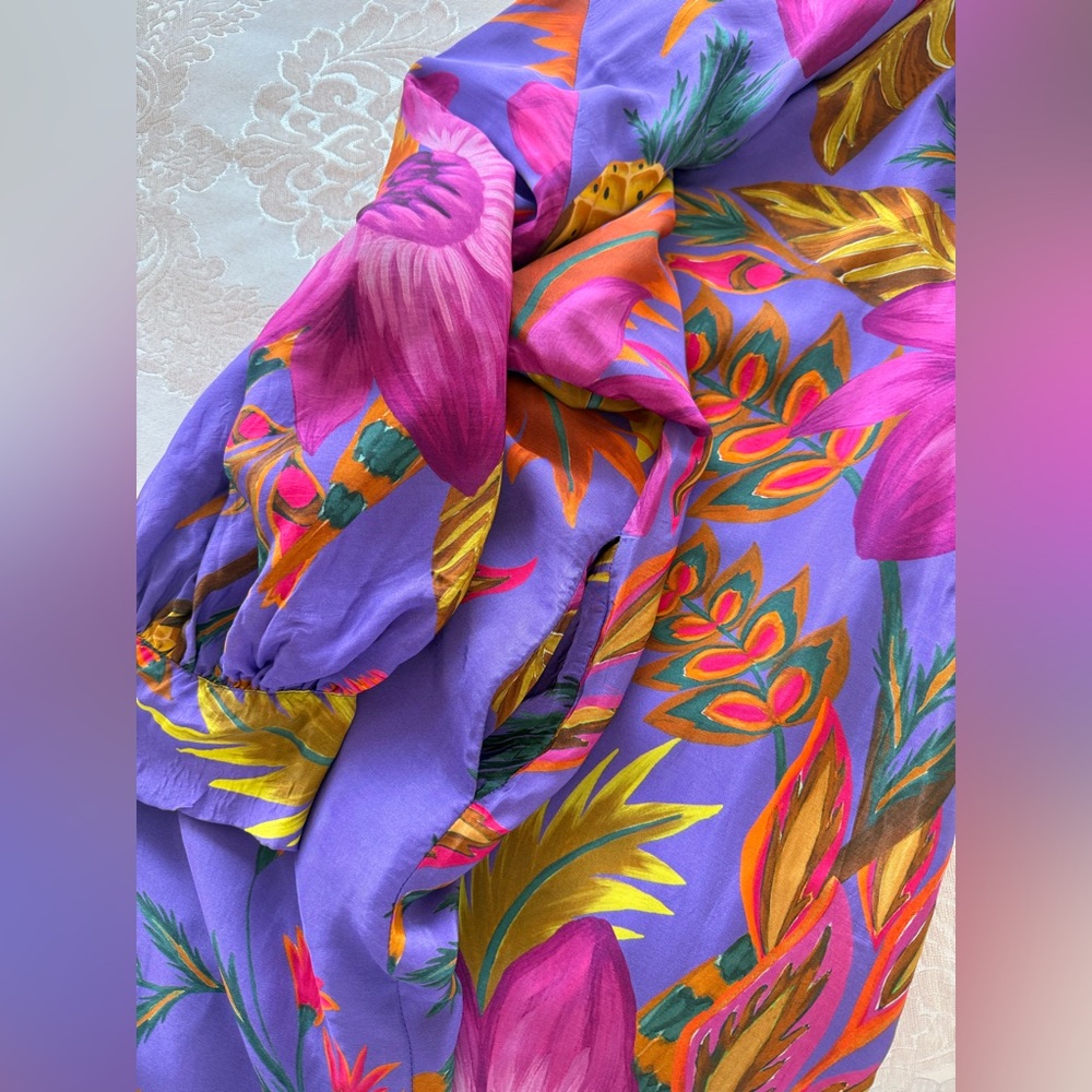 Vibrant Floral Maxi Dress - Picture 8 of 10